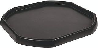 Small Mixing Tray 70cm x 70cm Octagonal Sand Pit Tray concrete and Mortar Mixing Tray Kids Messy Activities Plastic Tuff Spot Board Water Sand Activities Sand Plastering (Set Of 1, Black)