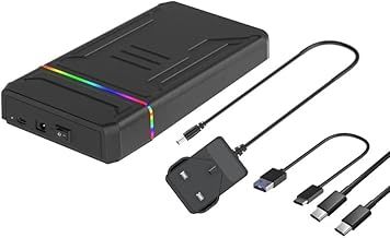 ezekers 1TB External Hard Drive HDD USB C & USB 3.0 for PC, Mac, PS4, PS5 (Storage only), Samsung and iPhone 15/16 series, TV, Xbox, and Wii U - Dual Connector - Ultra Fast (1, TB)