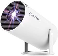 Mini Projector - Indoor & Outdoor Smart Projector for Bedroom, 4K Upscaling Support - Built-In Speaker, With HDMI, WIFI 6,BLUETOOTH - Up to 200" Projection Size with Auto Keystone