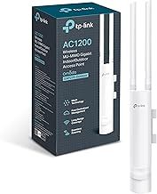 TP-Link EAP225-Outdoor Access Point, AC1200 Gigabit Outdoor Wifi Extender, Omada Mesh Wireless Access Points, Support Passive PoE, Waterproof, Controller Software, Centralized Cloud Management