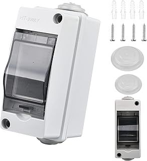 2 Way Consumer Unit, Distribution Protection Box, IP65 Electrical Enclosure, Waterproof Transparent Window Consumer Unit, Consumer Circuit Breaker Box