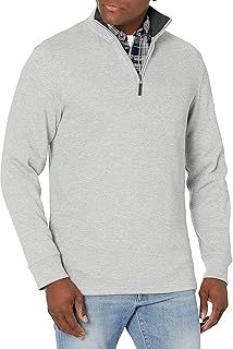 Amazon Essentials Men's Quarter-Zip French Rib Jumper