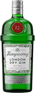 Tanqueray London Dry Gin | 41.3% vol | 1L | Award-Winning Premium Gin| Made with 4 Botanicals | Enjoy in a Glass with Ice & Tonic | Distilled 4 Times