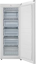 COMFEE' RCU160WH2UK(E) 160 Litre Freestanding Tall Upright Freezer, 142 cm High, 5 Large Compartments, Adjustable Thermostat, Reversible Door, 4 Star Freezer Rating, White [Energy Class E]