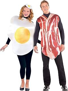 amscan 844276 Adult Bacon And Egg Breakfast Couple Costume Set