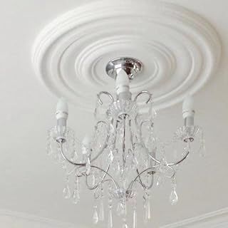Plaster Ceiling Rose Plain Victorian Design 610 mm / 24"