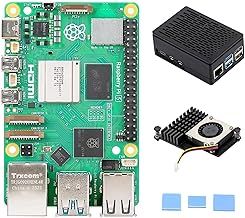 Tada for Raspberry Pi 5 8GB Basic Kit Including Pi 5 8GB Board, Pi 5 ABS Case and Active Cooler (8GB RAM)