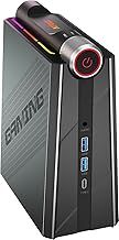 NiPoGi AM08PRO Gaming Mini PC AMD Ryzen 7 7735HS(up to 4.75GHz) Dual Band 32GB DDR5 1TB M.2 NVme/SATA SSD 3 Mode Desktop PC Windows 11 Towers PC 4K Triple Display/WIFI 6/HDMI+Type-C