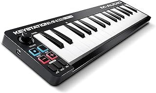 M-AUDIO Keystation Mini 32 MK3 USB MIDI Keyboard Controller with 32 Velocity Sensitive Mini Keys and Recording Software Included