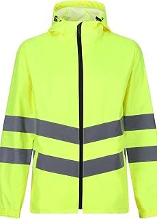 Regatta TRW497 20070 Professional Hi-Vis Waterproof and Windproof Pack away Jacket, Yellow, L