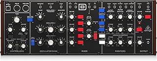 Behringer MODEL D Authentic Analog Synthesizer with 3 VCOs, Ladder Filter, LFO and Eurorack Format, Compatible with PC and Mac, Black