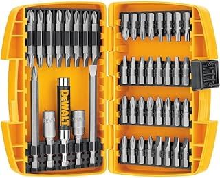 DEWALT Screwdriver Bit Set with Tough Case, 45-Piece (DW2166), Grey/Silver Screwdriving Set With Tough Case