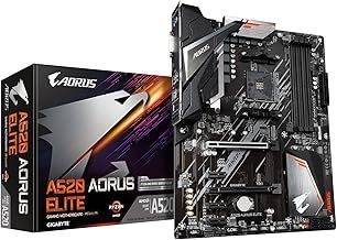 Gigabyte A520 AORUS ELITE Motherboard - Supports AMD Ryzen 5000 Series AM4 CPUs, 5+3 Phases Pure Digital VRM, up to 4733MHz DDR4 (OC), PCIe 3.0 x4 M.2, GbE LAN, USB 3.2 Gen2