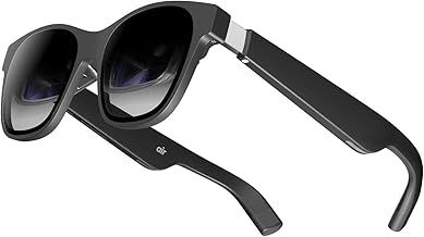 XREAL Air AR Glasses, Smart Glasses with Massive 201" Micro-OLED Virtual Theater, Augmented Reality Glasses Video Glasses, Watch, Stream, Game on PC/Android/iOS–Consoles Cloud Gaming Compatible