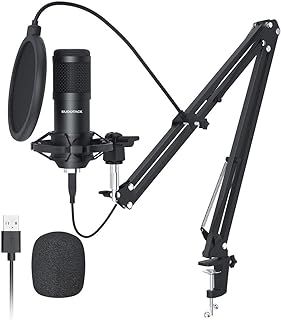 SUDOTACK USB Condenser Microphone, Professional PC Cardioid Microphone for Podcasting, Recording, YouTube, Home Studio, Voice-over
