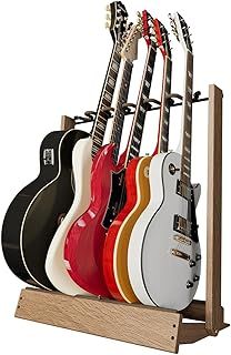 String Swing Guitar Stand for 6 Electric or Bass, or 3 Acoustic Guitars for Home or Studio (CC34)