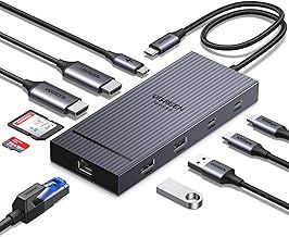 UGREEN Revodok Pro 2102 USB C Docking Station 10Gbps, 10-in-1 Docking Station Dual Monitor, Dual 4K@60Hz HDMI Display, 10Gbps USB-C and USB-A Ports, 100W PD, Ethernet, SD/TF for HP Laptops, Thinkpad