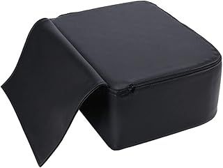 Salon Booster Child Seat Cushion, Black, 37*28*15cm, Universal High-Density Sponge, Faux Leather, Barber Haircut Hairdressing Modeling, 12-60 Months