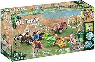 PLAYMOBIL Wiltopia 71011 Tierrettungs-Quad mit Spielzeugtier, Nachhaltiges Spielzeug für Kinder ab 4 Jahren