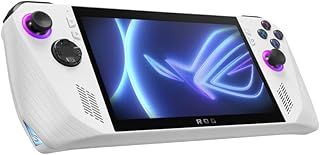Asus RC71L-NH001W - ROG ALLY Gaming Hand Held Ryzen Z1 Extreme,16GB Ram, 512GB PCIe® 4.0 NVMe™ M.2 SSD (2230), 7" FHD (1920 x 1080) 16:9 Touch Screen, Windows 11 Home, White - 90NV0GY1-M000E0-AG