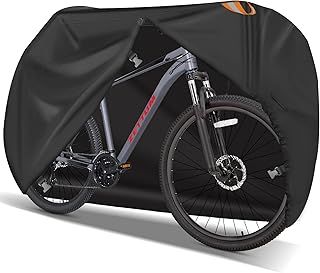 Zettum Bike Cover for 1 Bikes - Stationary Bike Covers for Outside Storage Waterproof Outdoor & Heavy Duty, 600D PU Coating Bicycle Covers for 1 Bike Mountain Bikes, Road Bike, Beach Cruiser Bike