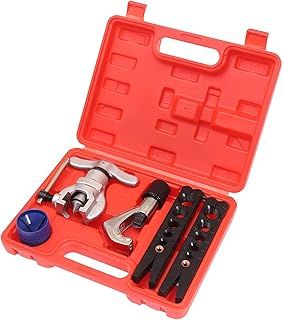 KATSU Metric and Imperial Flaring Tool Kit 4Pcs Set for Cu-Al Pipe + Tube Cutter + Reamer 371216