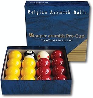 Aramith Pro Cup Red and Yellow 2" Inch Pool Ball Set - Tournament Quality Ball Set