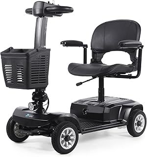 Glide 4mph Mobility Scooter with 12 AH Battery (Black)