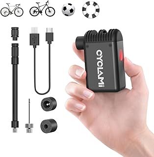 Electric Bike Pump Mini 100PSI Portable Bicycle Pump with Schrader & Presta Tire for MTB Road Bikes Ball Rechargeable Compact Light
