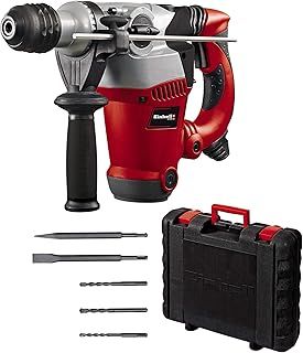 Einhell RT- RH 32 Rotary Hammer Drill | SDS Plus 3-in-1 Drill - Drilling / Pneumatic Impact Drilling / Chiselling | 1250W, 3.5 Joule Impact Force, Electronic Speed Control