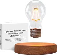 Levitating Light Bulb Lamp Unique Gift Magnetic Floating LED Bulb Night Light for Home & Office