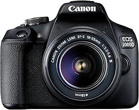 Canon EOS 2000D + EF-S 18-55mm III Lens - Easy-to-use DSLR Camera with a Versatile Lens, Ideal for Portraits and Landscapes