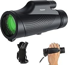 Usogood 10X42 Monocular Telescope High Power, Monoculars for Adults with BAK4 Prisms and FMC Lens, Compact Waterproof Monocular for Bird Watching Hiking Camping with Hand Strap Black