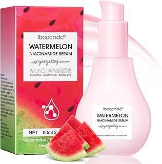Watermelon Serum with Hyaluronic Acid Dew Drop - Glow Niacinamide Serum - Hyaluronic Acid to Improve Dullness & Reduce Pigmentation and Dark Spots - Watermelon Serum to Deep hydration (1PCS)