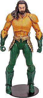 McFarlane Toys DC Multiverse Aquaman 7-Inch Action Figure - Incredibly Detailed King of Atlantis with Ultra Articulation, Trident, Extra Hands, and Collectible Art Card