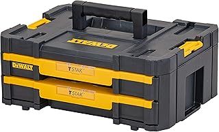 DeWalt DWST1-70706 T-Stak IV Tool Storage Box with 2-Shallow Drawers, Yellow/Black, 44 x 31.4 17.6 cm