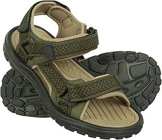 Mountain Warehouse Crete Mens Sandals - Durable Shoes, Sturdy Grip, Cushioned Footbed, Neoprene Lined, Hook & Loop Straps Beach Shoes - For Travel, Walking