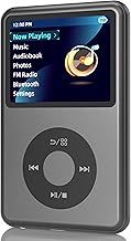 Y1 Mp3 Player with Bluetooth 128G Innioasis Version Upgrade Portable Mini HiFi Sound Bluetooth Walkman Digital Music Player 2.4" Screen Nice Gift for 2025 Black