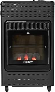 WARMGLOW Living Flame Gas Heater - Heat Adjustable 3.8KW Indoor Heaters for Home with Easy Ignition - 21mm Regulator