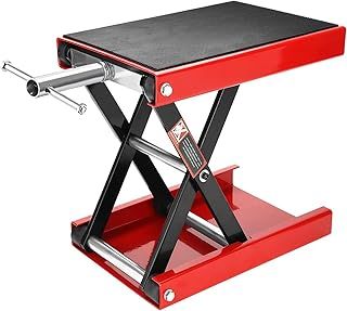 Shoze Motorbike Lifts 1100 LB(500kg) Motorcycle Center Scissor Lift and All-terrain Vehicle Wide Table Jack Bracket Yard Motorcycle Lift Motorcycle Bike Booth