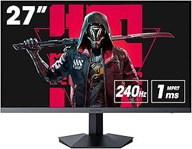 KOORUI 27 Inch 240Hz Gaming Monitor, FHD 1080P, 1ms, VA, DCI-P3 90%, Adaptive Sync, HDMI/DP