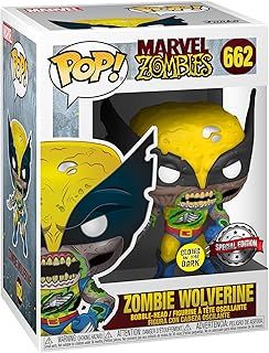 Funko Pop! Marvel: Marvel Zombies - Wolverine - Glow In the Dark - Collectable Vinyl Figure - Gift Idea - Official Merchandise - Toys for Kids & Adults - Movies Fans - Model Figure for Collectors