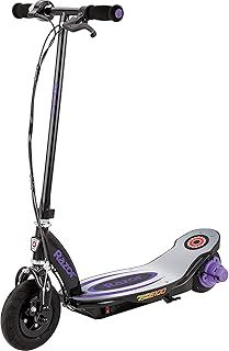 Razor Power Core E100 Electric Scooter - 100w Hub Motor, 8" Air-filled Tire, Up to 11 mph and 60 min Ride Time, for Kids Ages 8+, Purple