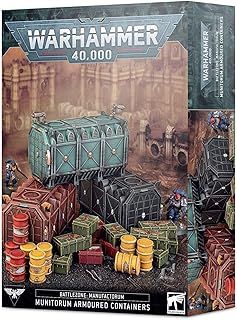 Games Workshop - Warhammer 40,000 - Battlezone: Manufactorum - Munitorum Armoured Containers, Black