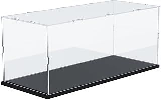 Nynelly Acrylic Display Case for Lego Jazz Quartet 21334 for Lego Batmobile 42127 for Lego Dodge 42111 for Lego Car Display Case for Model Car Assemble Dustproof Thickened Clear Display Box(Black)