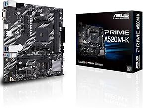 ASUS PRIME A520M-K, AMD AM4, MATX, 64GB DDR4, 2 X DIMM, D-SUB, HDMI, PCIE