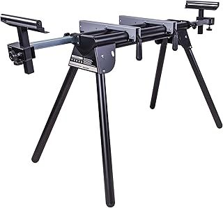 Evolution Power Tools EVOMS1 Mitre Saw Stand, Universal Compact Folding with Extending Support Arms, Fits Evolution, Makita, DeWalt, Bosch, Ryobi, Einhell and Metabo, Supports 150kg Weight & 3m Length