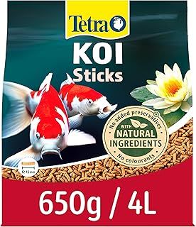 Tetra Pond Koi Sticks, Complete Food for All Koi Fish, 4 Litre