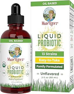 MaryRuth Organics, Probio Drops,Dietary Supplement, Unflavored, 60ml, Vegan, Gluten-Free, Soy-Free