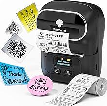 Phomemo M110 Label Printer, Bluetooth Wireless Portable Sticker Label Maker Machine for address, Barcode, Logo, label Maker Machine Compatible with Android & iOS Phone,Black